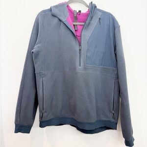 Lululemon Lab Siffra Hybrid 1/2 Zip Pullover Mens Blue Size Medium